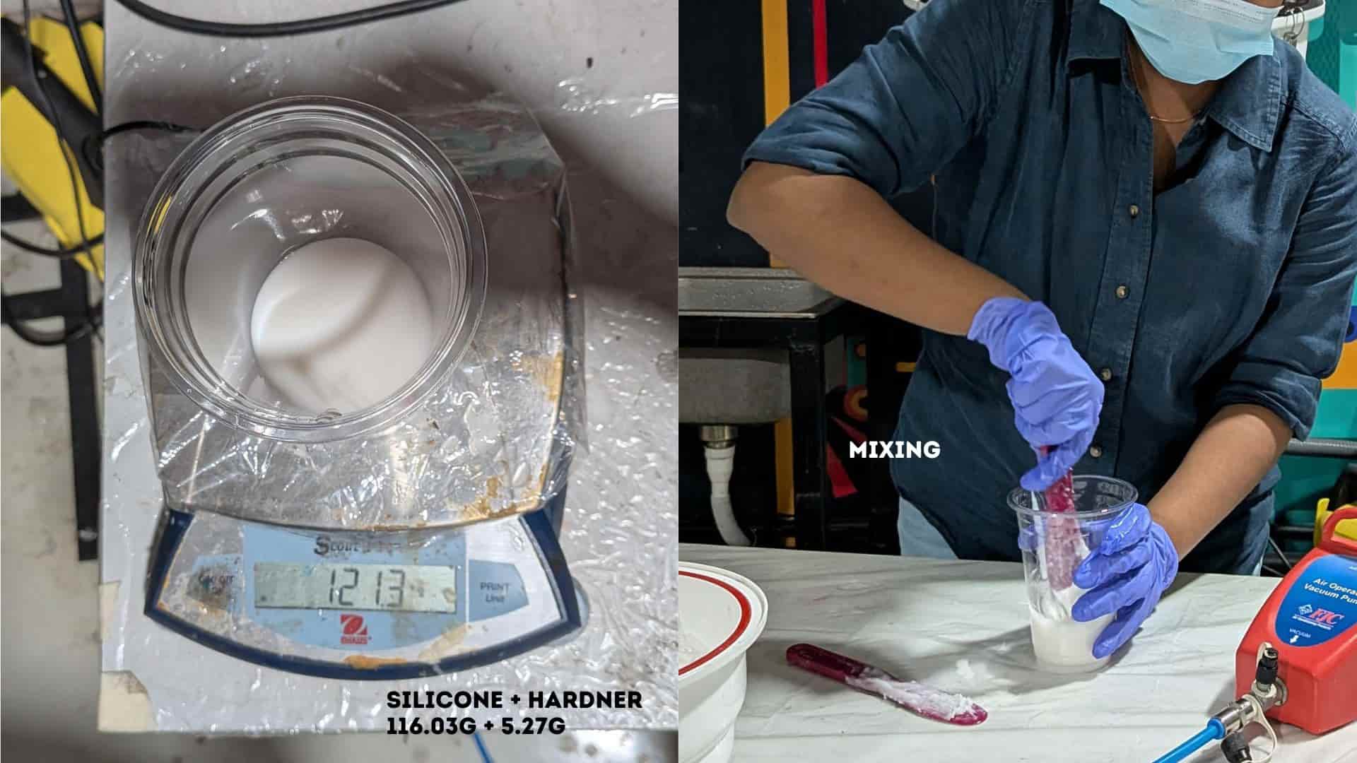 Weighing mixture